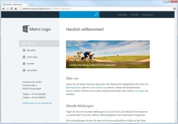 Hochwertige Content-Management-Designs